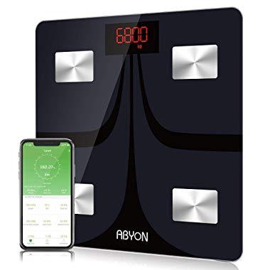 Upgraded Version Bluetooth Smart Digital Scales for Body Weight Scale Bathroom Scale Body Fat WiFi Scale,in Depth Body Composition Analyzer with Smartphone APP,Best Fitness Scale Weight Loss Tracker