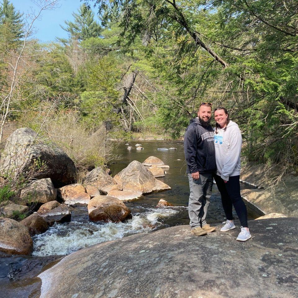 Megan went on Chris's family vacation to Brantingham Lake- May 2023.