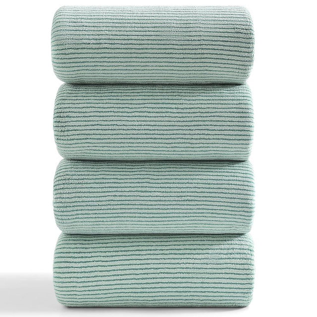 4 Piece Bath Towel Set 35"x70"Oversized Bath Towel for Bathroom Ultra Soft Fluffy Extra Large Bath Sheet Luxury Premium Bathroom Towel Highly Absorbent Quick Dry Shower Towel for Hotel Spa,Green