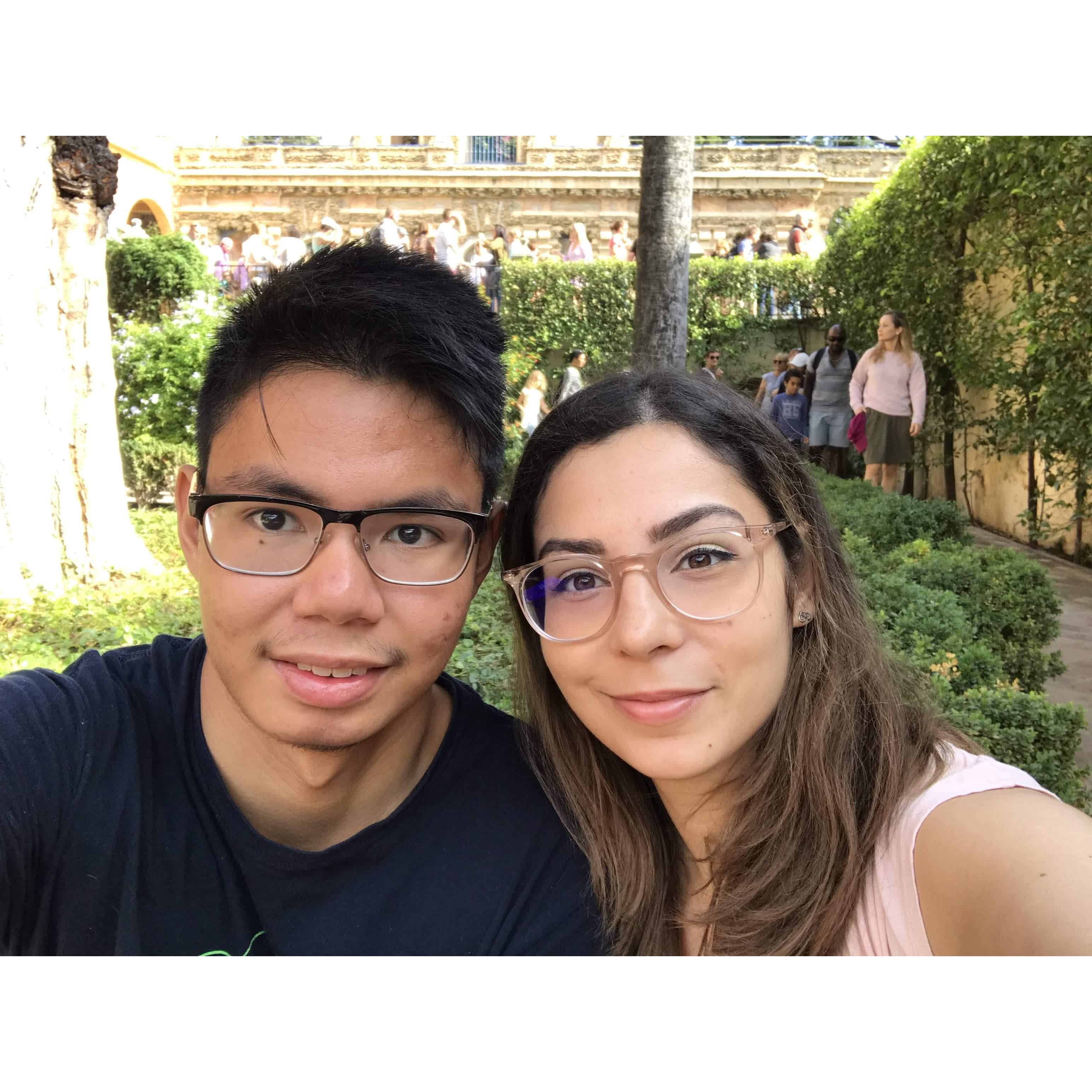 On October 25, 2018 at Real Alcazar de Sevilla. Stacy and Josh ventured into Spain for the first time as friends and their bonds got closer with every sip of Sangria.