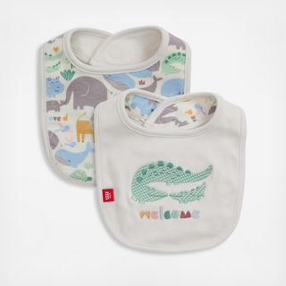 Organic Cotton Magnetic Reversible Bib