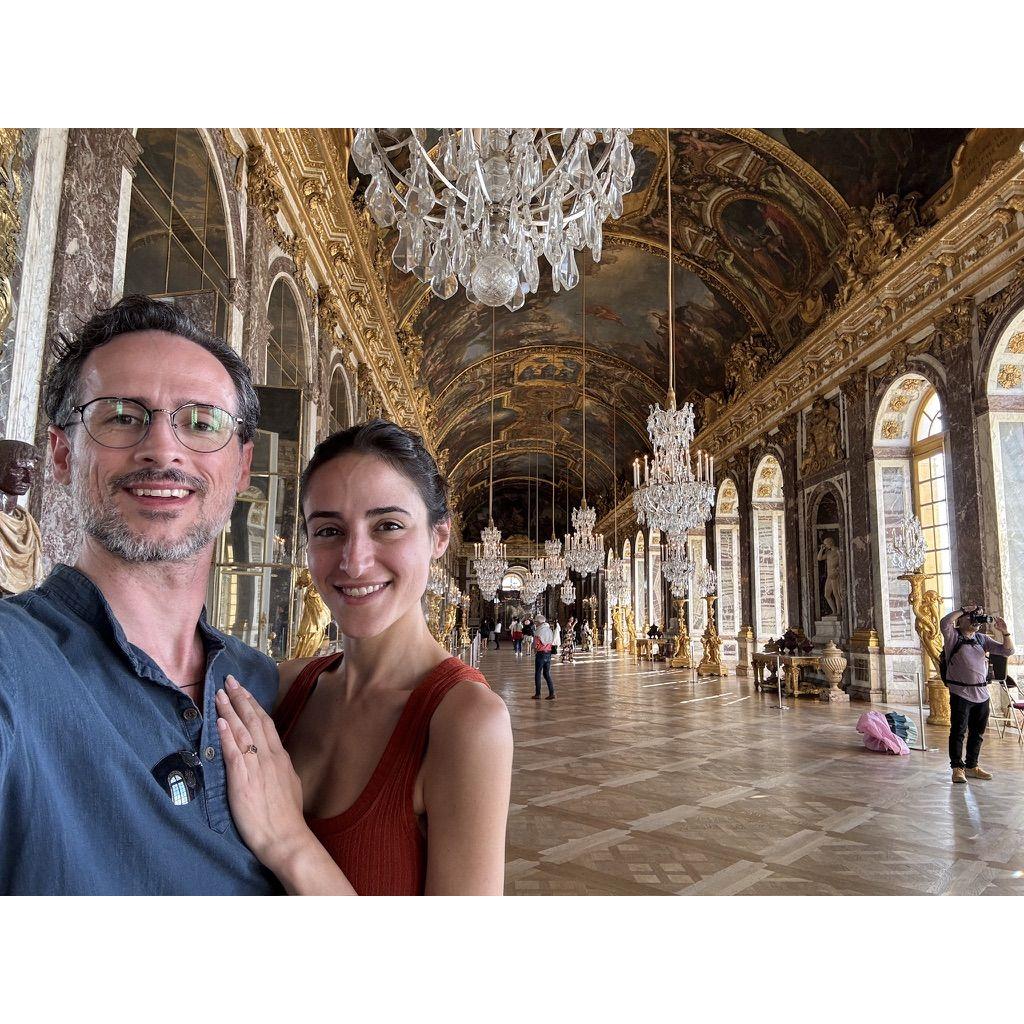 Engagement Day visit to the Hall of Mirrors in Versaille, France