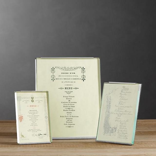 Beveled Glass Photo Easel - Silver 5 x 7