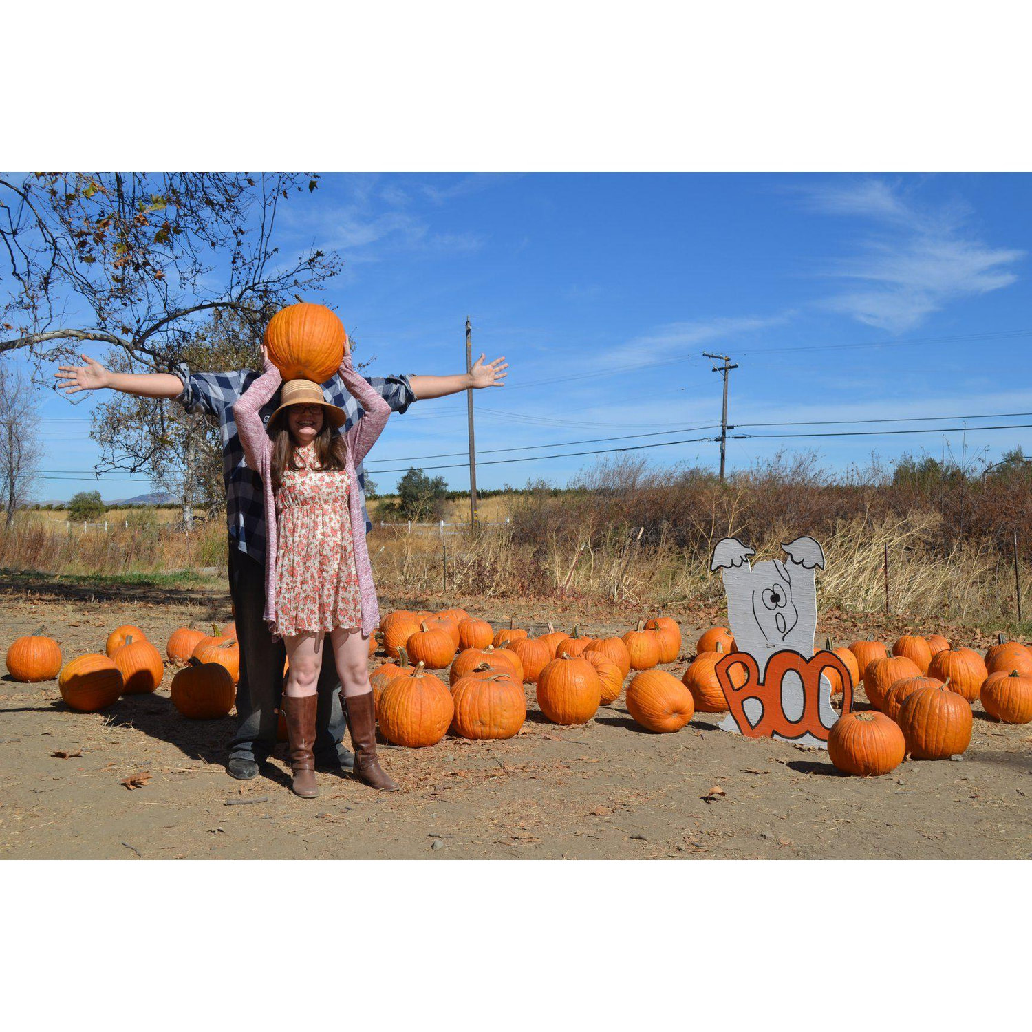 Pumpkin patch silliness (Oct, 2018)