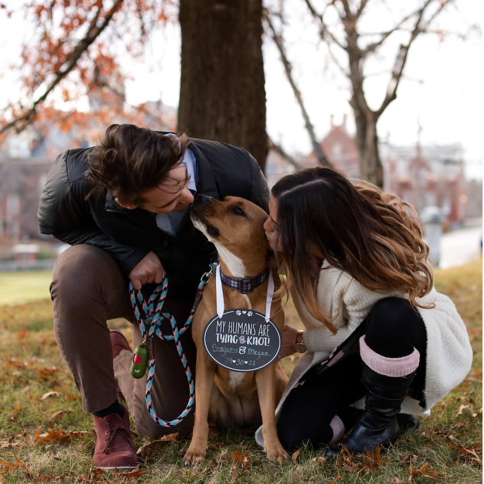 Engagement Photos.... Bailey made an appearance!