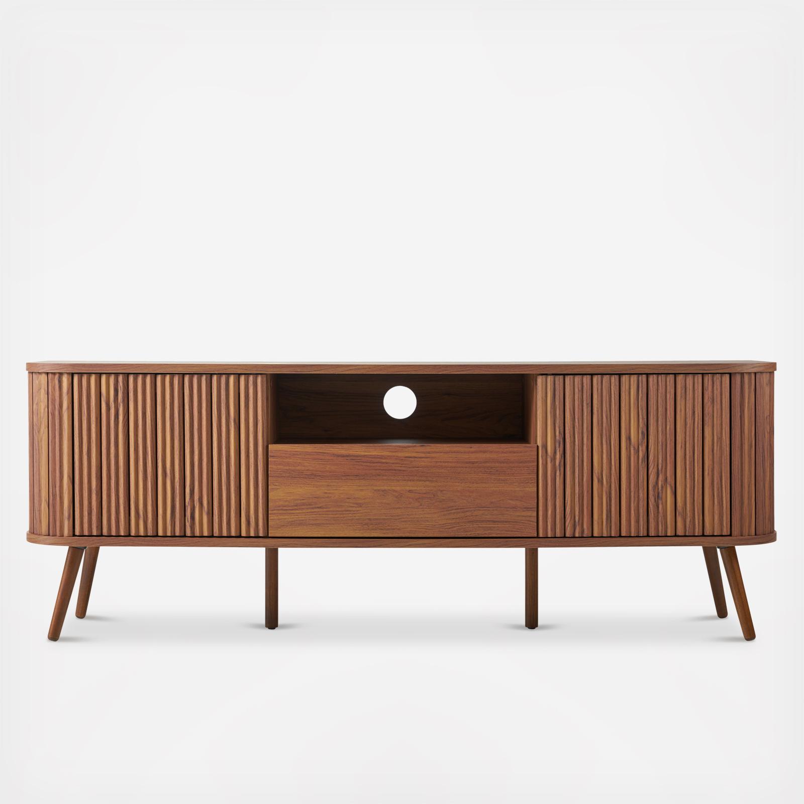 【＋】アジアン調 TVボード (W90×D40×H44cm) Signature Design by Ashley Todoe TV Stand with Cable Management W901-6
