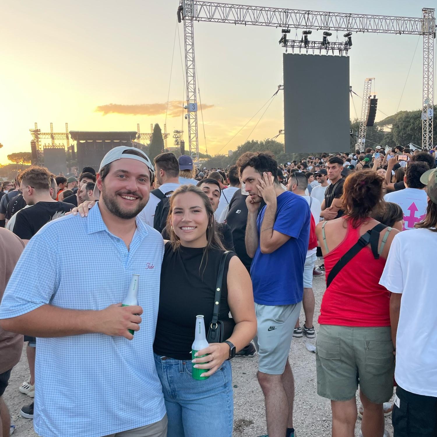 Last minute concert in Rome! One of the coolest experiences of our lives.