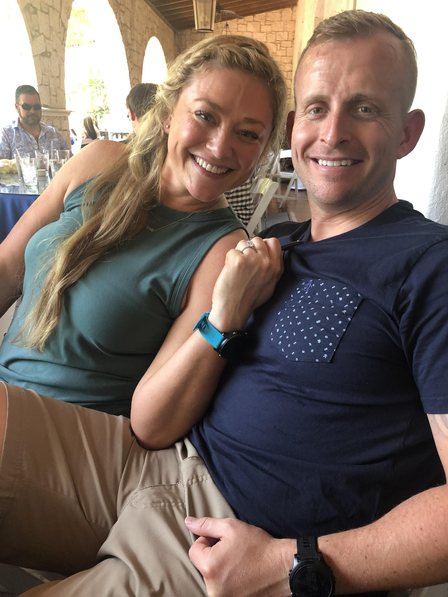 Our Engagement Lunch with our families that Ryan planned & surprised me with