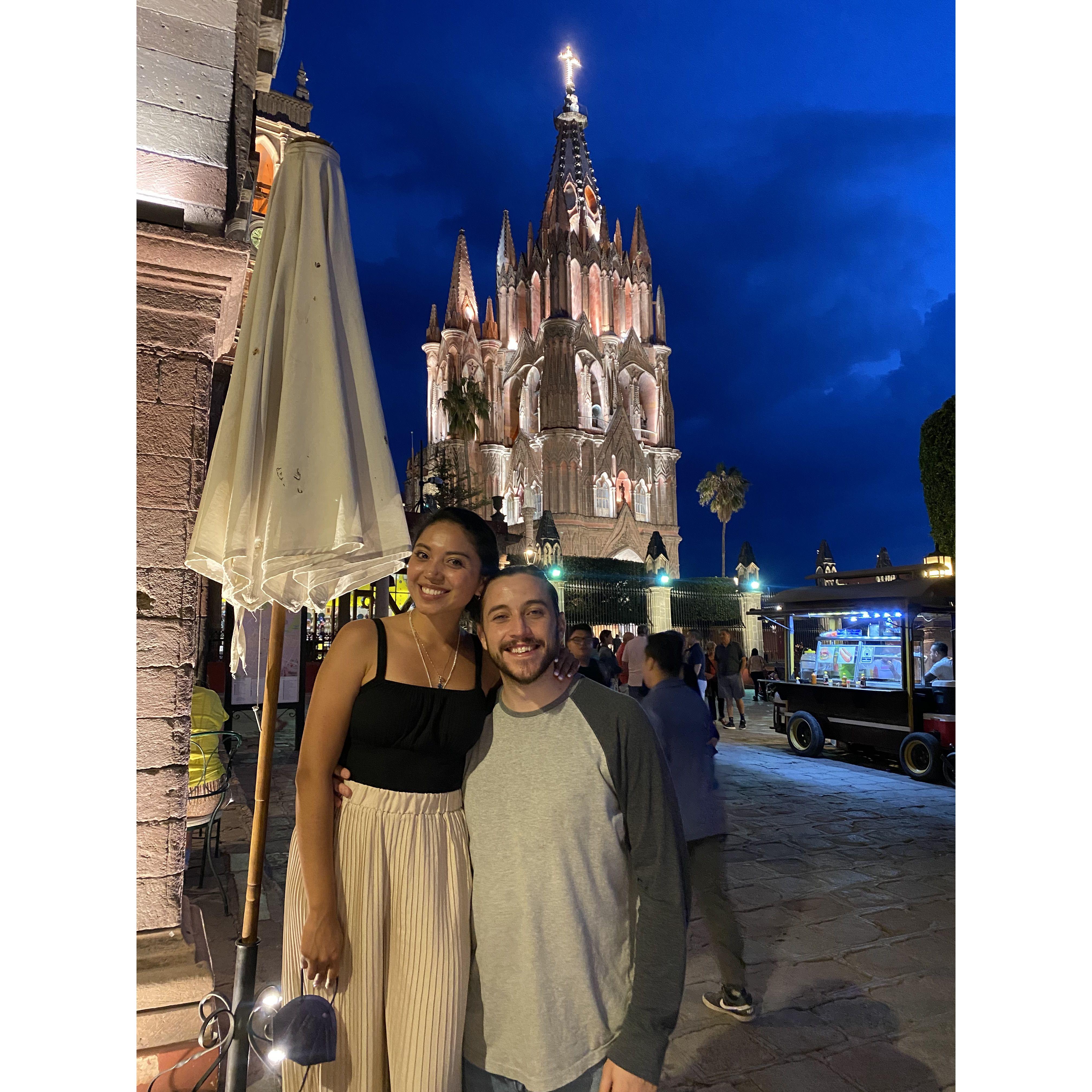 The first time together in Mexico