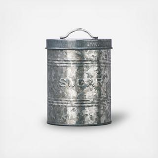 Rustic Galvanized Sugar Canister