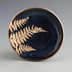 Kaleidoscope Pottery - Spoonrest, Dark Fern