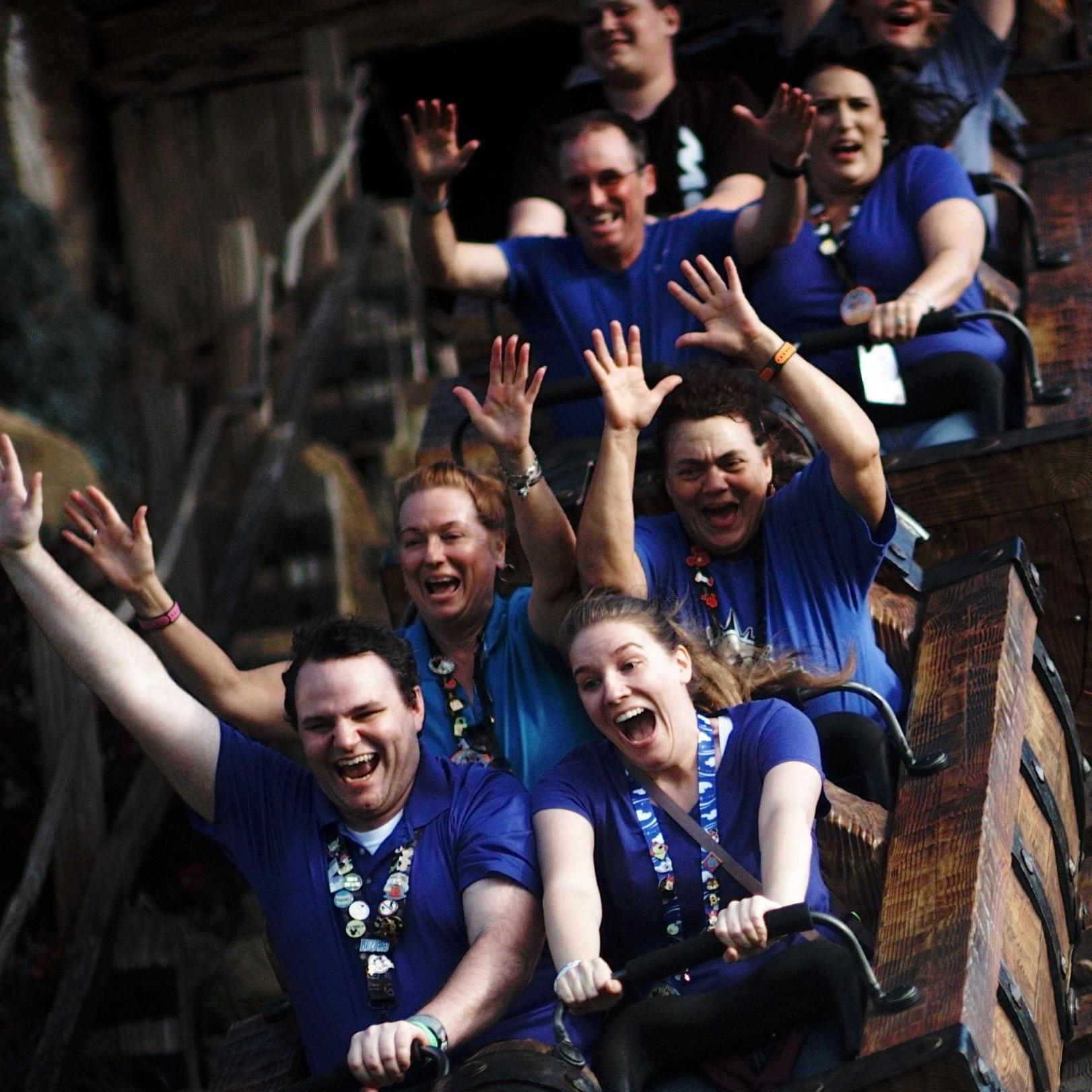 Rachel actually enjoyed this ride, despite how she may look here.