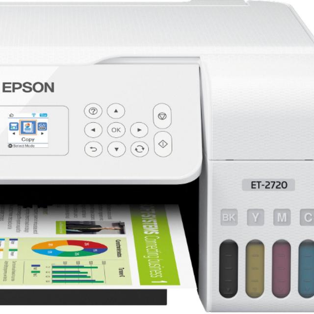 Epson - EcoTank ET-2720 Wireless All-In-One Inkjet Printer - White