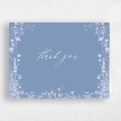 Denim Blue Wedding Thank You - Harley Landscape