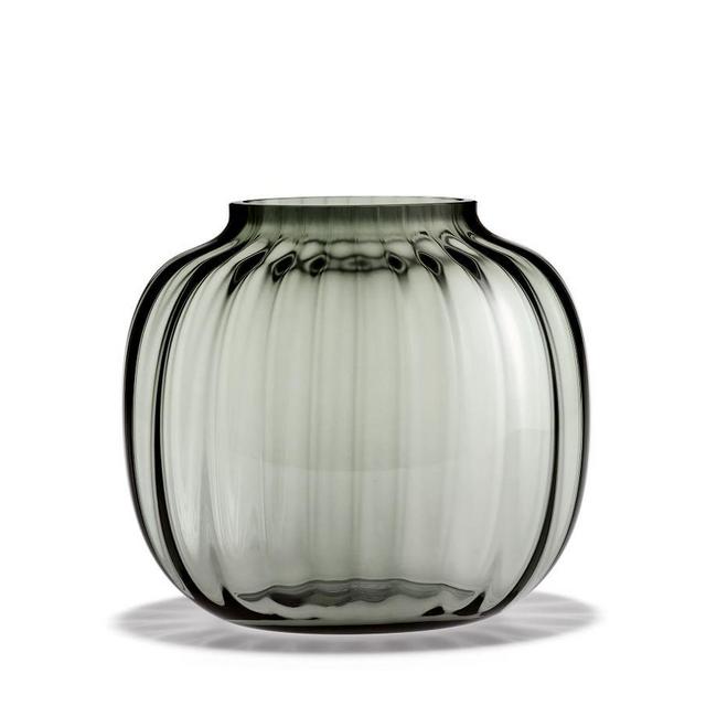 Holmegaard Primula Oval Vase, Medium - Smoke