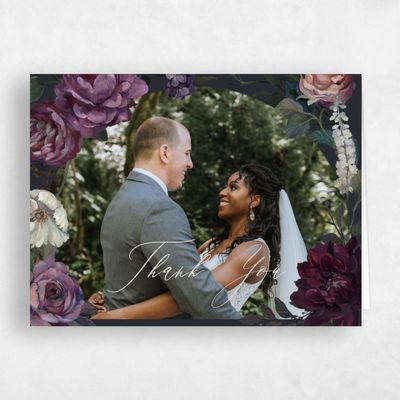 Ebony, Black Wedding Thank You - Mystic Photo