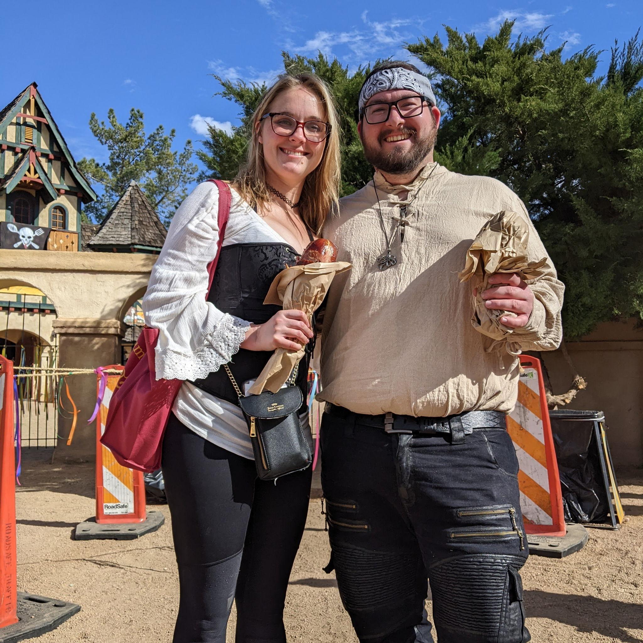 Arizona Renaissance Festival, a time-honored and yearly tradition! Incomplete without turkey legs (iykyk)