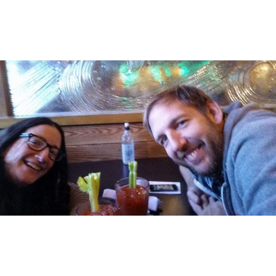 This photo was taken at the airport on the way to an Edelstein Thanksgiving, where Casey would meet Kerry's parents for the first time.