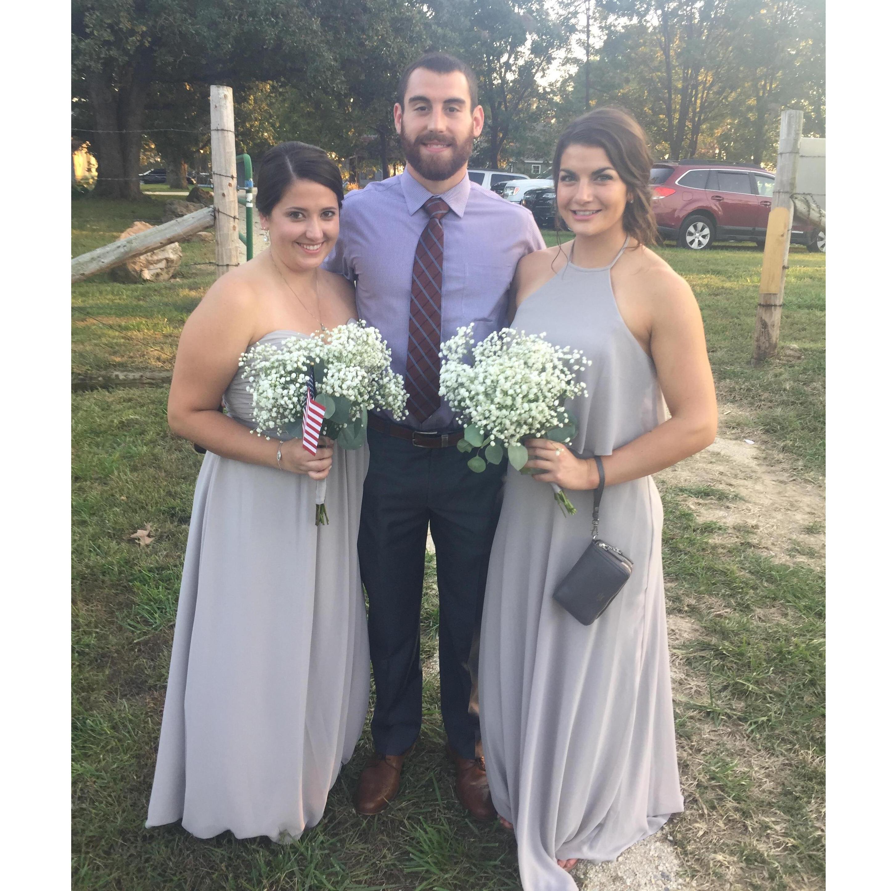 James with both of his girlfriends