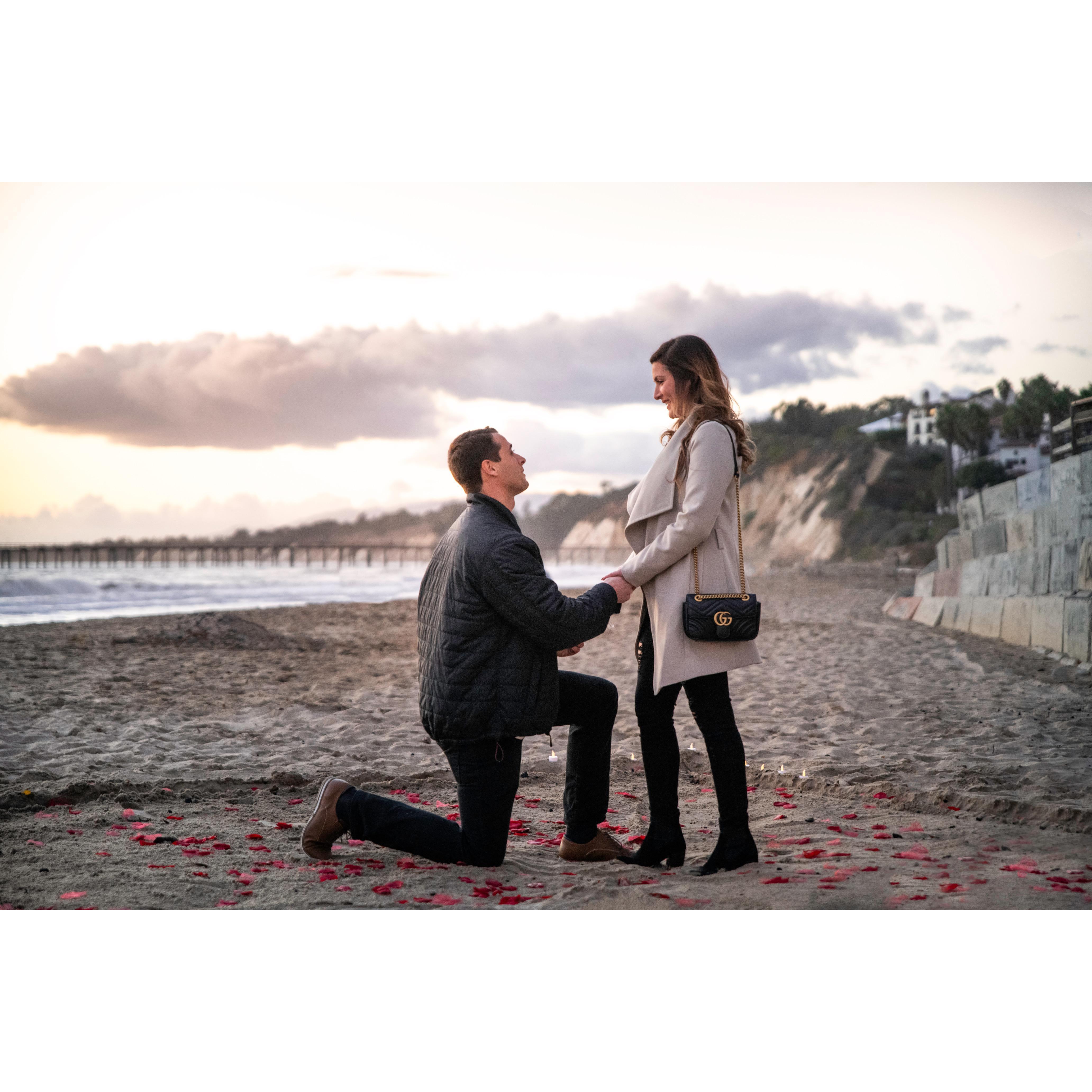 When I asked you to be my wife!