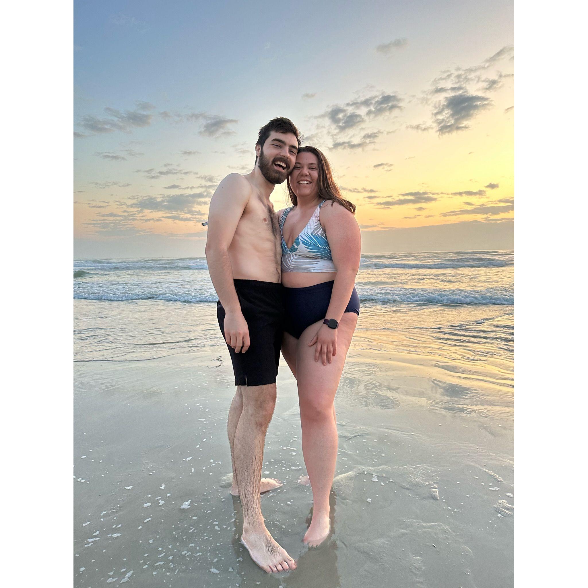 We got up at 3 am to watch the sunrise and take this picture on our spring break trip to FL!