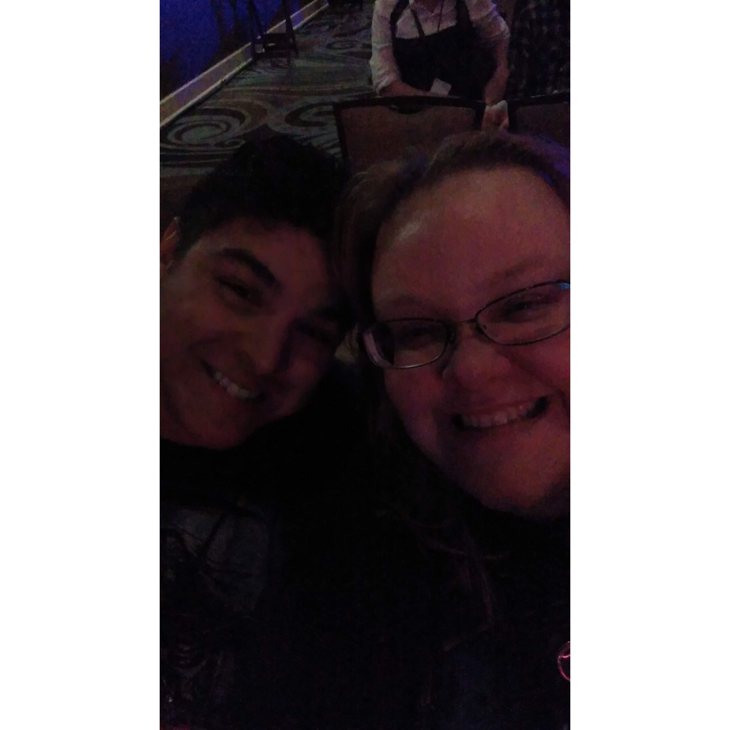 Waiting for the SteamPoweredGiraffe Concert