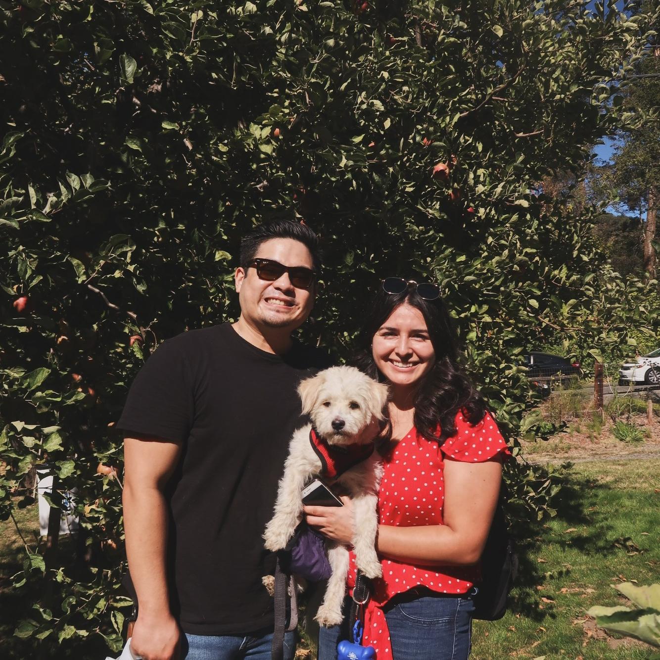 Apple picking in Yucca Valley, 2020.