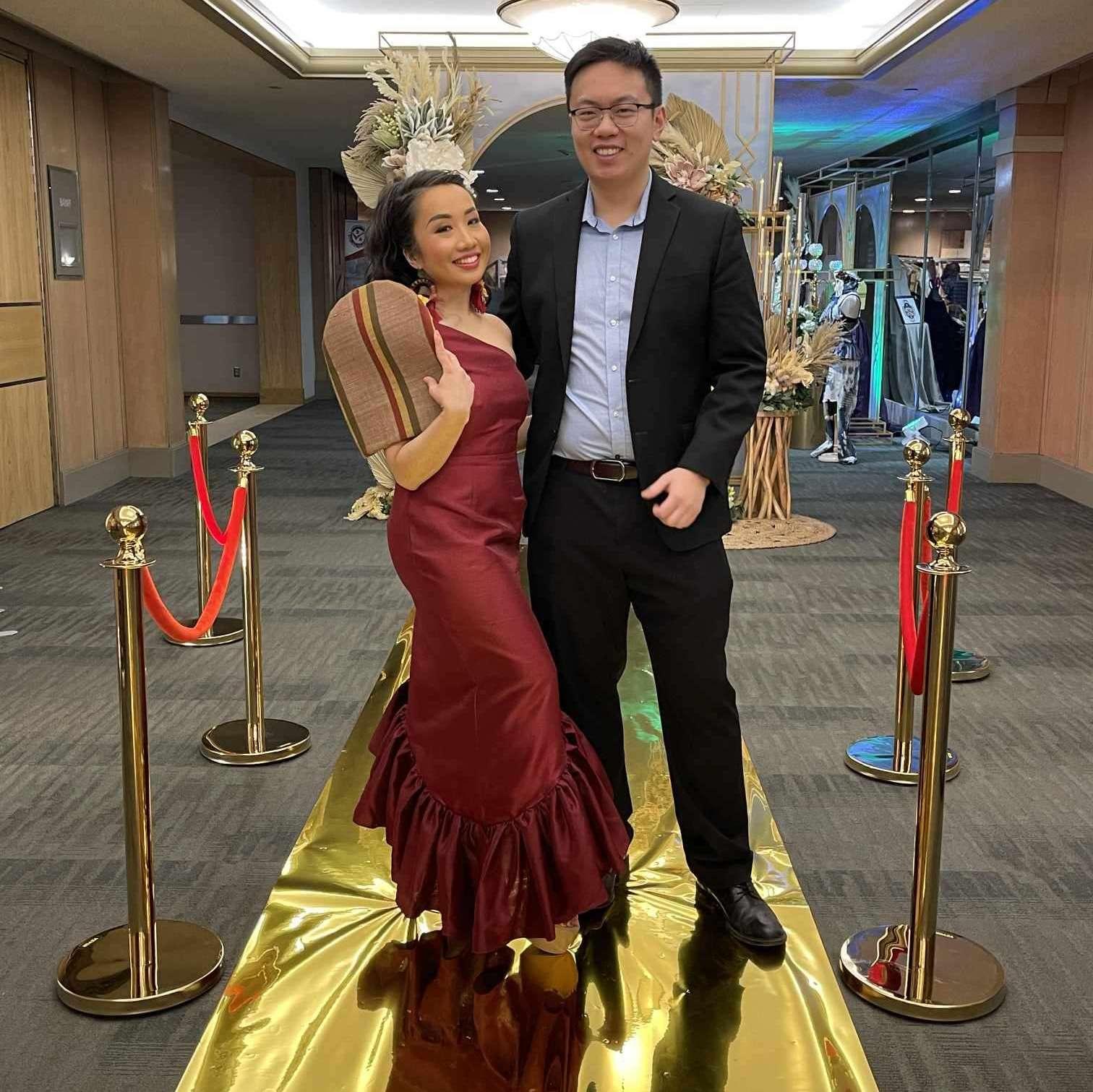 October 29, 2023 First Fashion Show. He never misses her shows