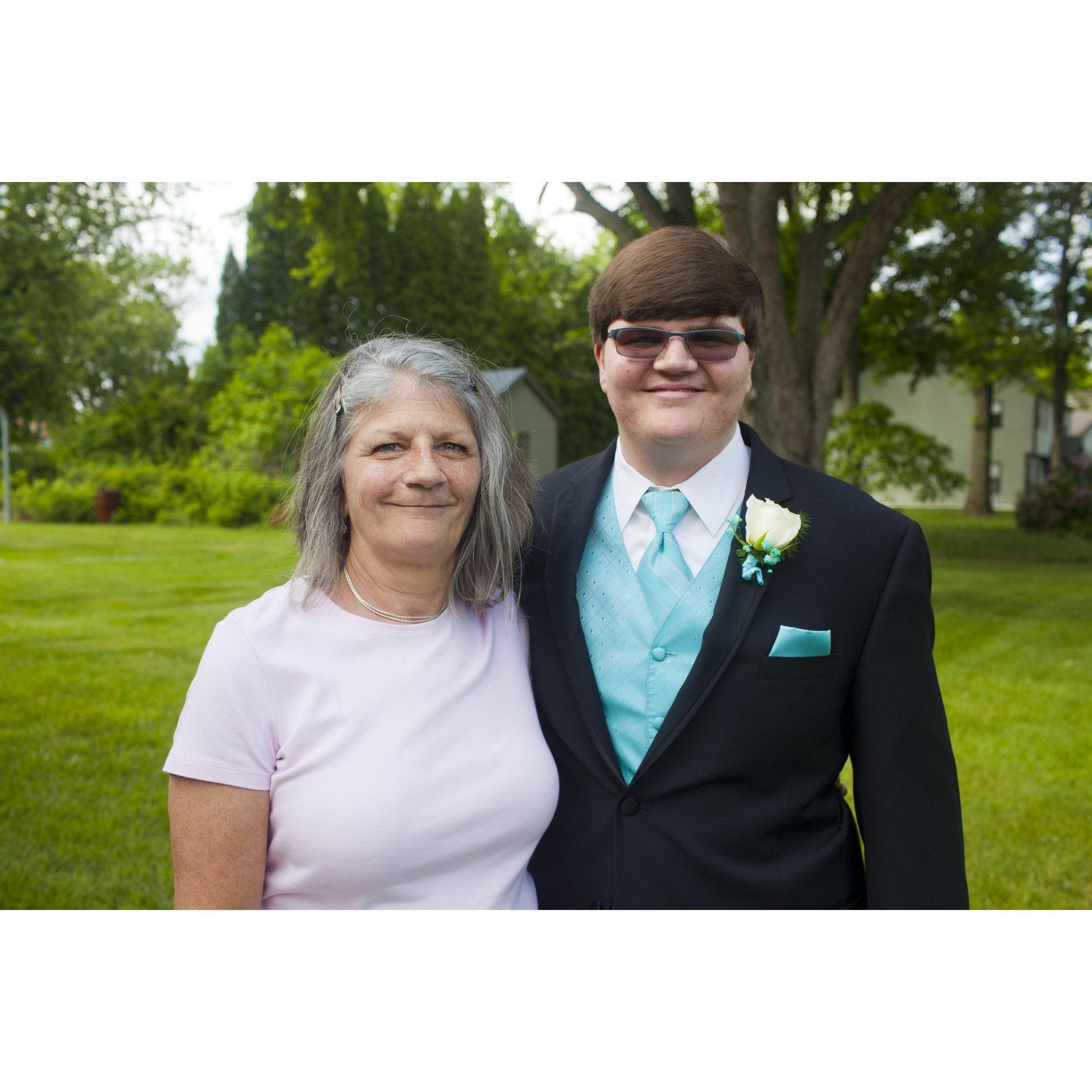 Justin and his mom, Cathy June 2016