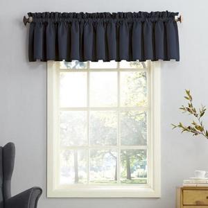 Sun Zero Seymour Energy Efficient Rod Pocket Curtain Valance