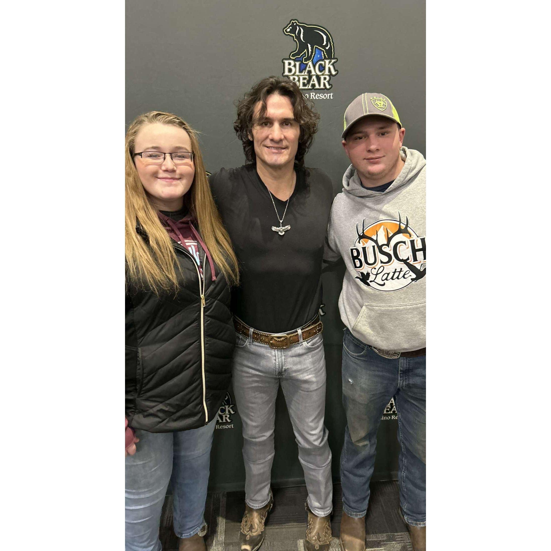 Abby, Joe Nichoels, and Wuori. Black Bear Casino 2022