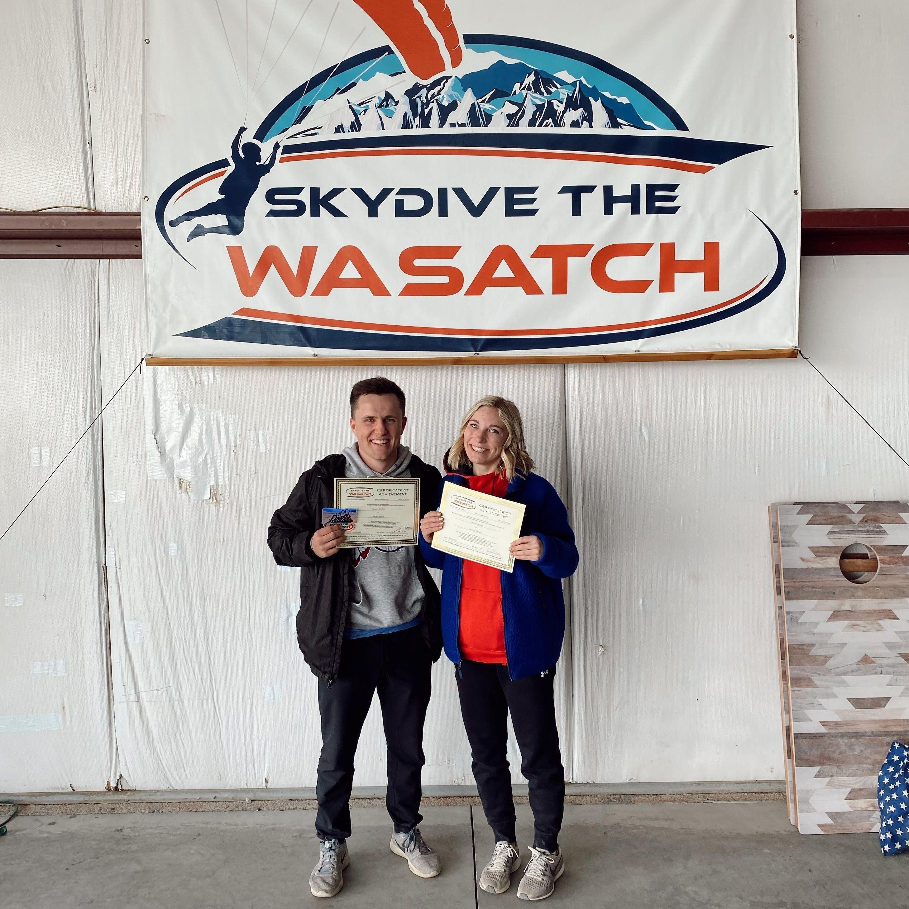 Nate surprised Kennady with sky diving for her birthday!