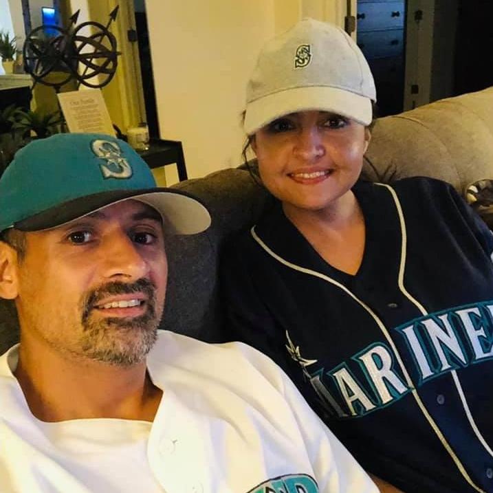 Watching baseball! Where we root! #AtHome #MarinersBaseball