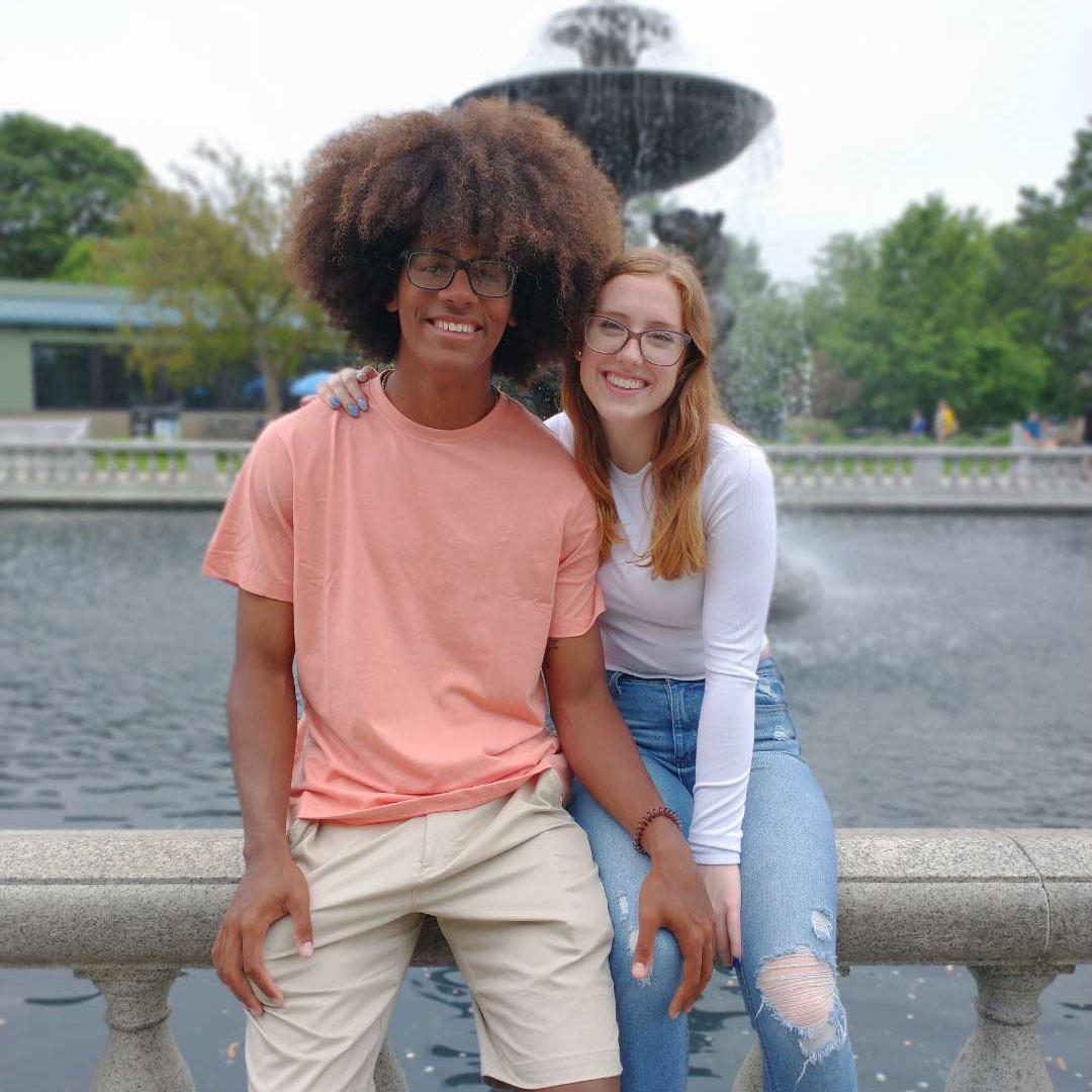 Anthony's first time visiting Michigan