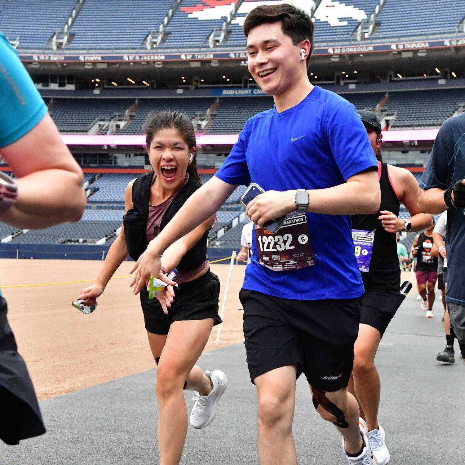 Action shots from our first marathon together