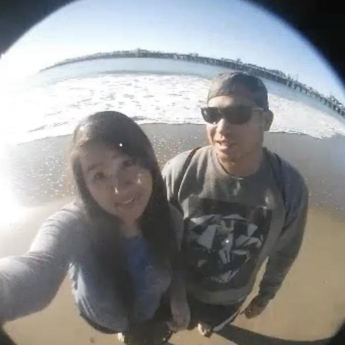 1 year anniversary together at Santa Cruz, 2015.