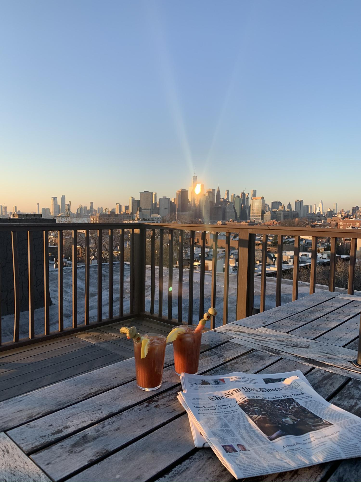 Sunday morning in Carroll Gardens, February 2020