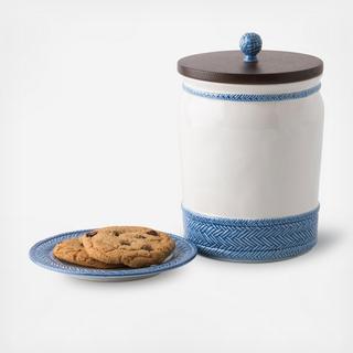 Le Panier Delft Canister with Wooden Lid