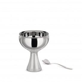Ice cream bowl and spoon. Ice colour. Big love