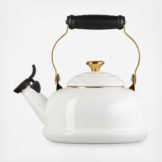 Whistling Tea Kettle with Gold Knob