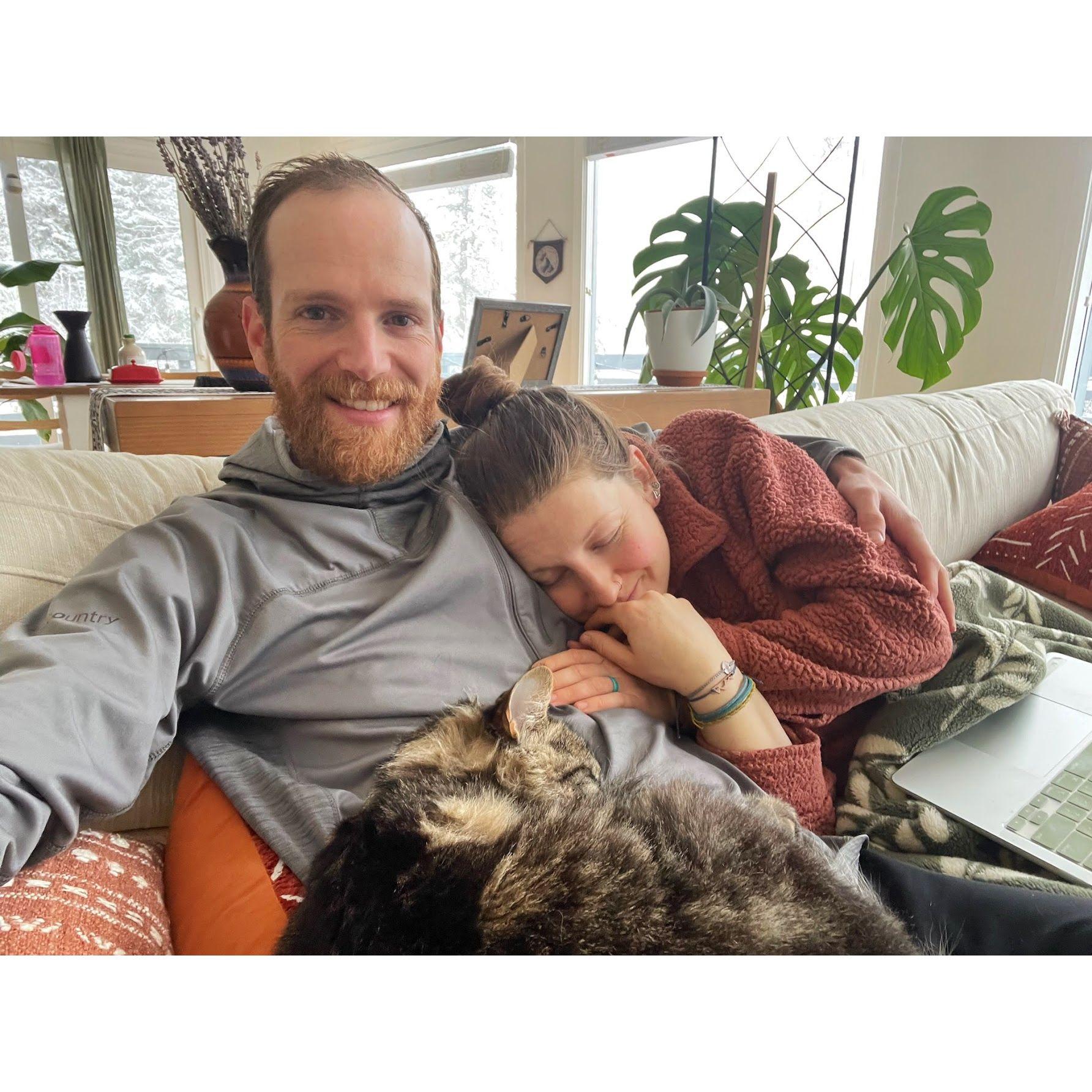 At home in Anchorage with Spruce <3