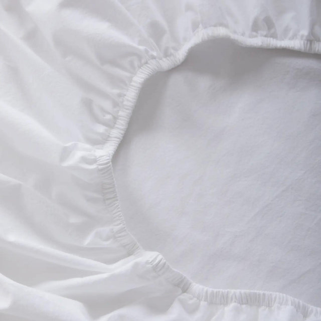 Organic Brushed Cotton Sheet Set / King / White