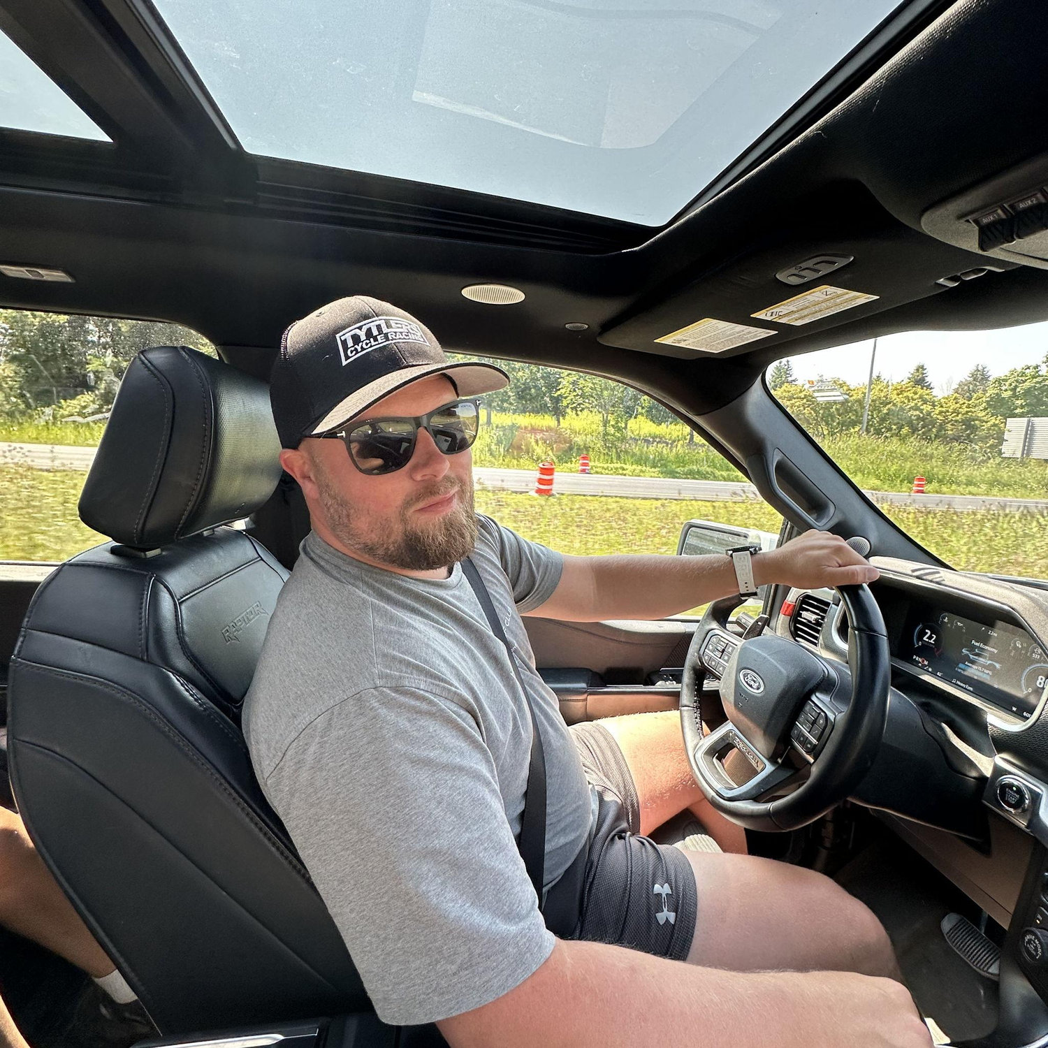 Driver Michael on our way to Breck