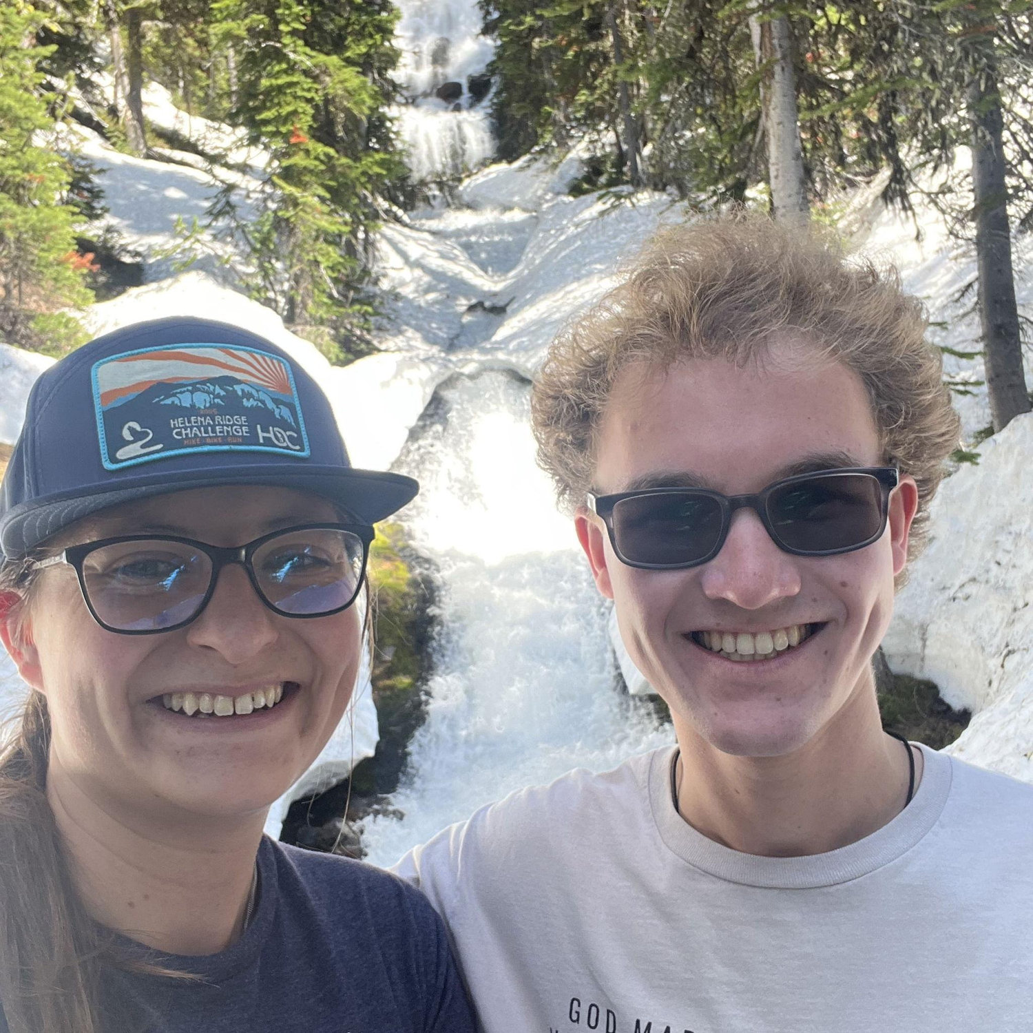 The day of our engagement I convinced Chris to go for a 15 mile hike through snow.