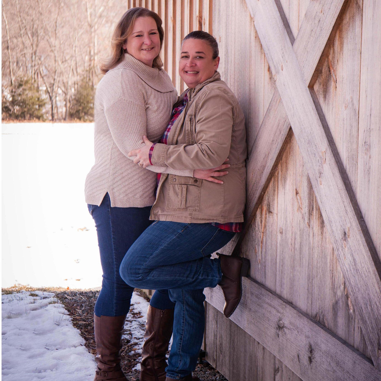 Windy freezing engagement photo day : )