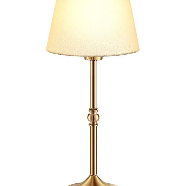 Cordless Lamp - 3-Level Dimmable Brass Table Lamp with 5000mAh Battery, USB Rechargeable Touch Bedside Light for Bedroom, Kitchen, Office, Restaurant, Patio & Camping (Vintage)