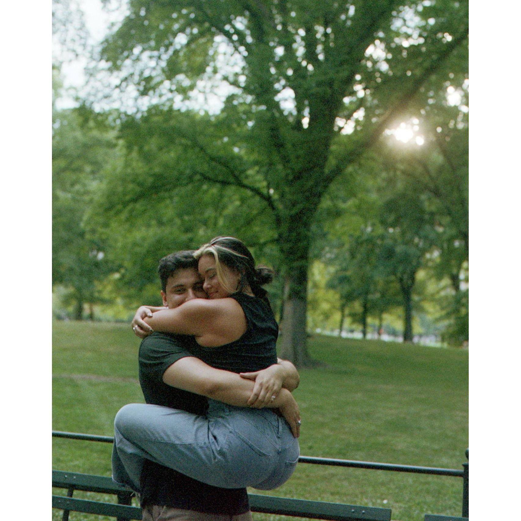 Taken by April. Just hanging out in Central Park