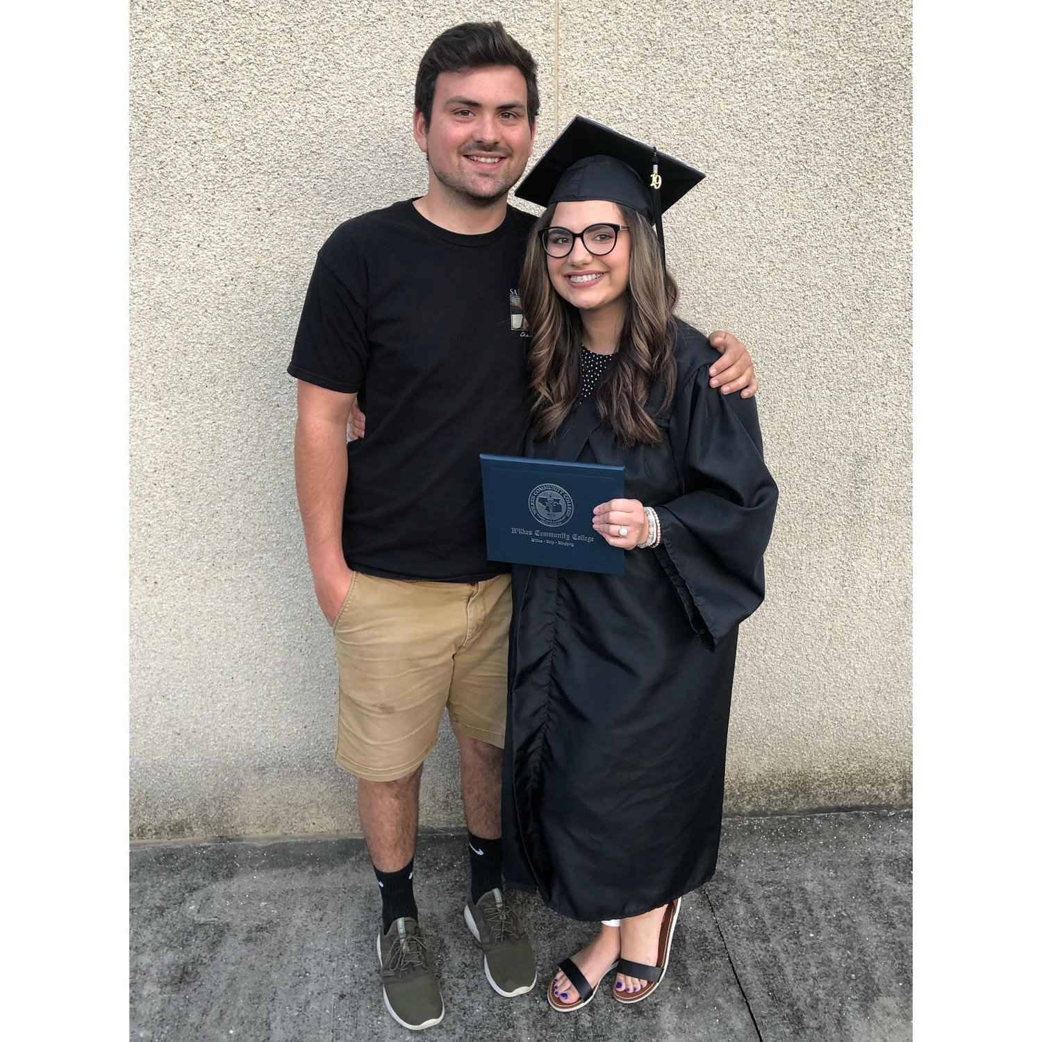 Kourtney's graduation from Wilkes Community College - 2019
