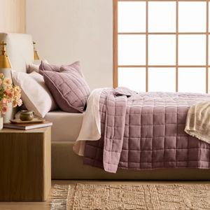 Organic Airy Gauze Box Quilt | Fig | Full/Queen