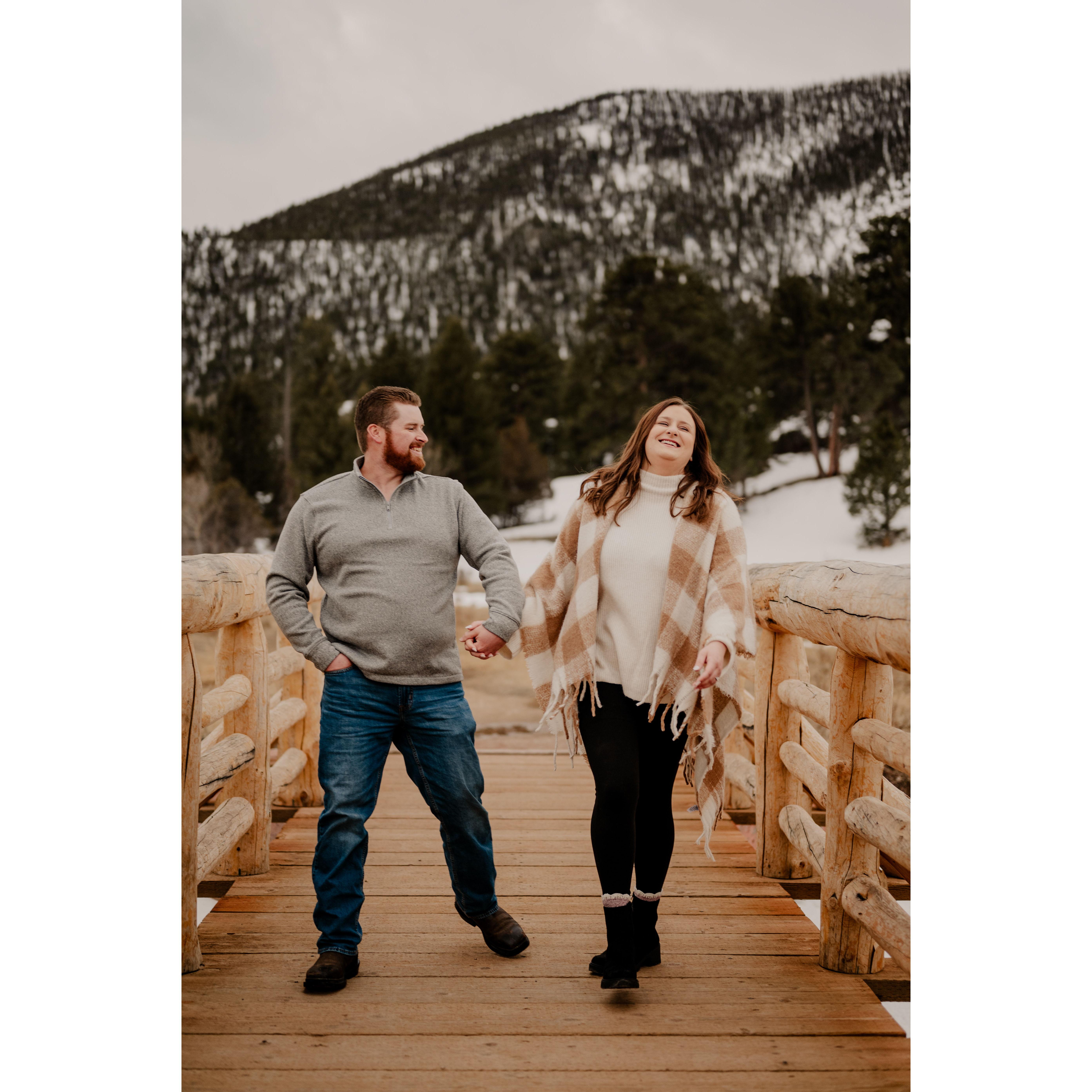 This spot on this bridge is where Zach proposed. This spot will always be special to us!